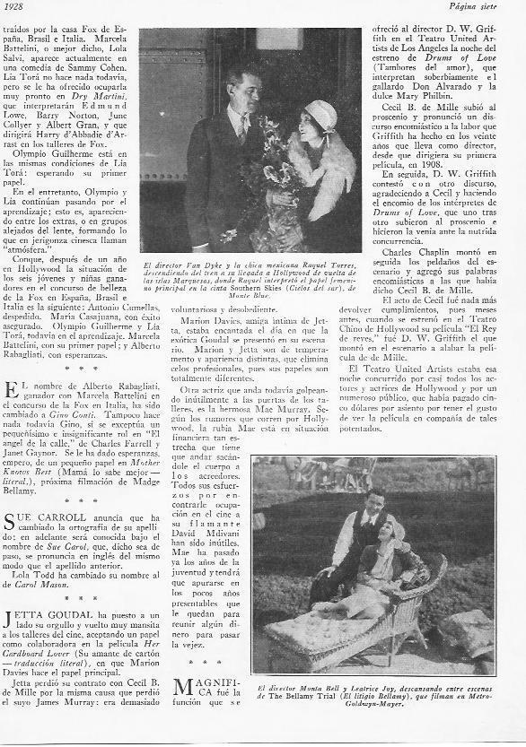 LAMINA 29690: Van Dyke y Raquel Torres