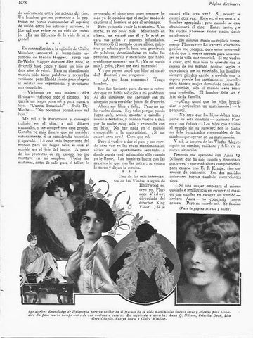 LAMINA 29696: Anna Q. Nilsson, Priscilla Dean, Lira Grey, Evelyn Brentg y Claire Windsor