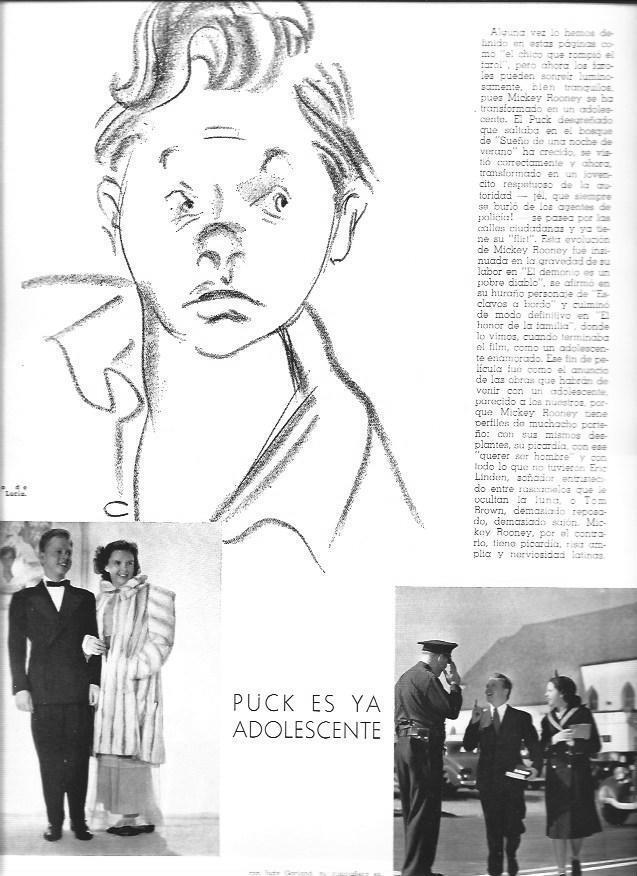 LAMINA 30162: Judy Garland y Mickey Rooney