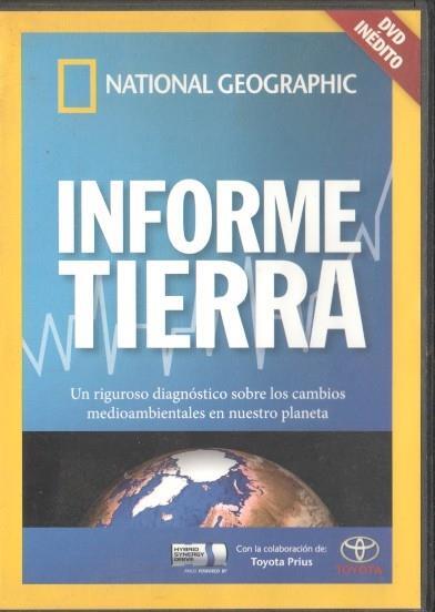 DVD: Informe tierra. National Geographic. DVD inedito