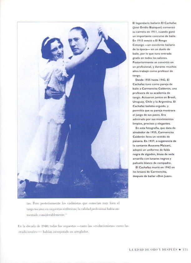 LAMINA V07520: El Cachafaz bailando con Carmencita Calderon en 1935