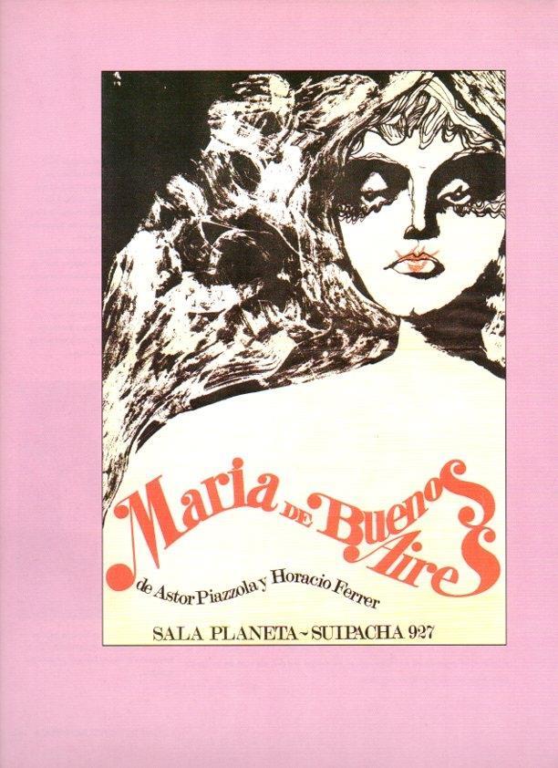 LAMINA V07515: Poster de Maria de Buenos Aires en 1968
