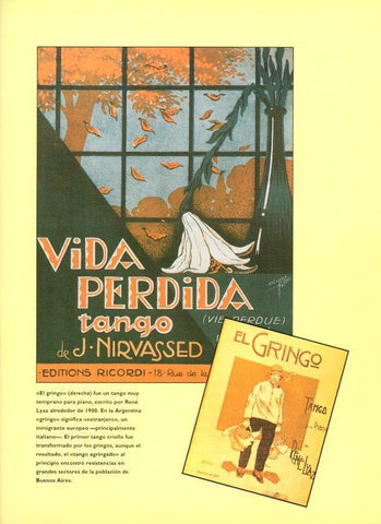 LAMINA V07512: Caratula vida perdida tango musica de J. Nirsassed