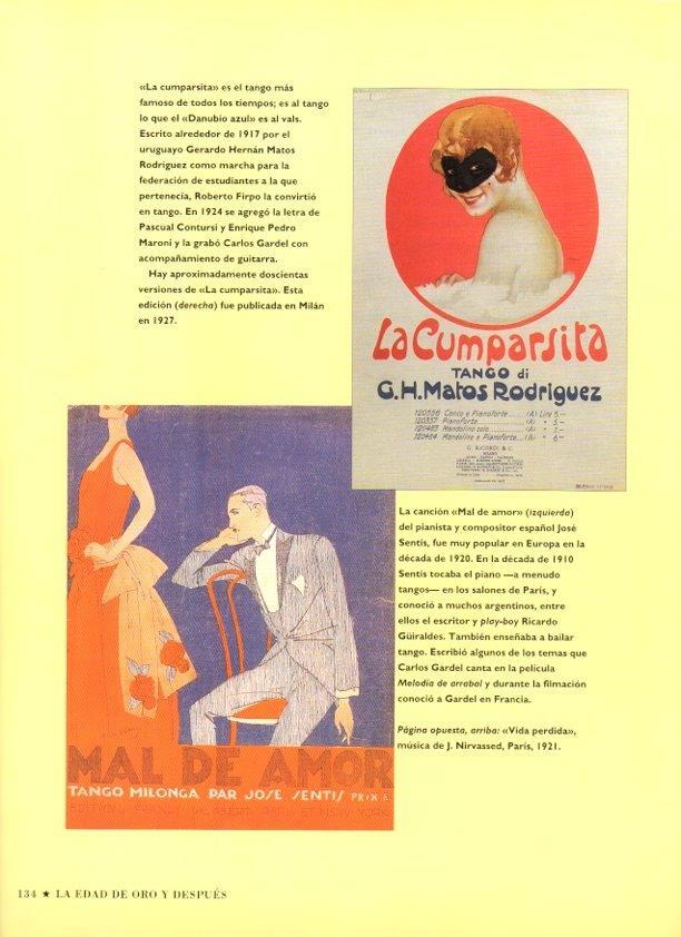 LAMINA V07511: Caratula Mal de amor de Jose Sentis y la Cumparsita