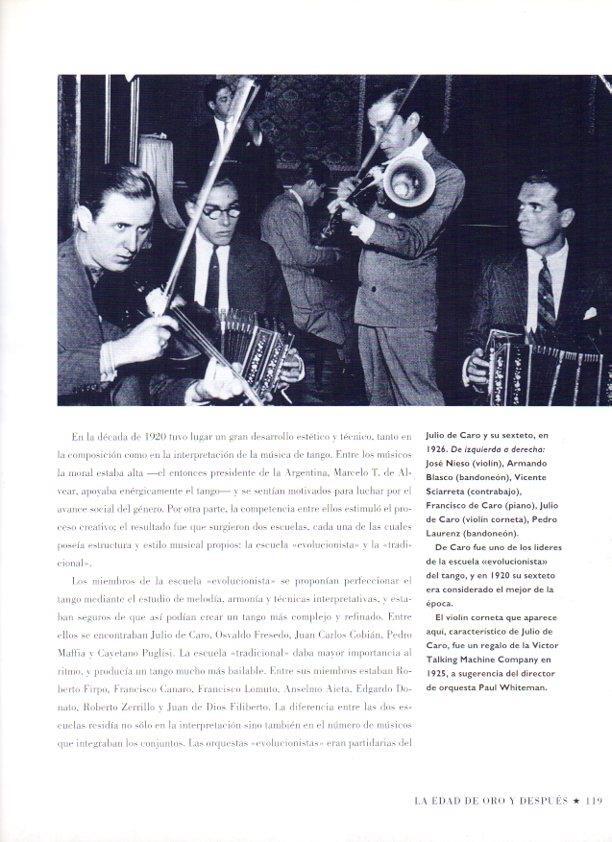 LAMINA V07504: Julio de Caro y su sexteto en 1926