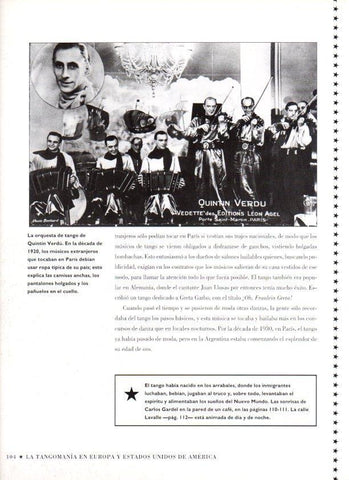 LAMINA V07500: La orquesta de tango de Quintin Verdu en 1920