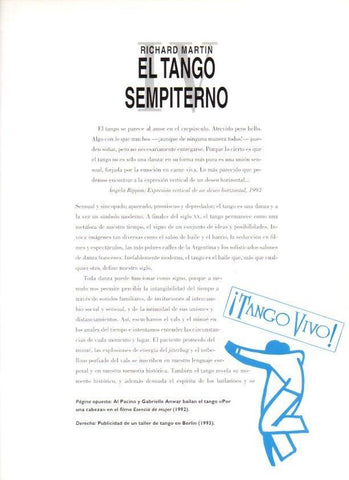 LAMINA V07526: Publicidad de un taller de tango en Berlin 1993