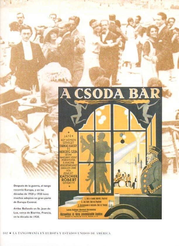 LAMINA V07499: Cartel un tango hungaro obra de teatro A Csoda Bar en 1930