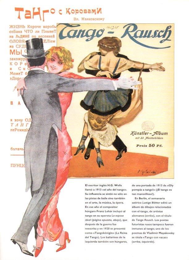 LAMINA V07497: Portada del Lustige Blatter con el titulo Tango Rausch