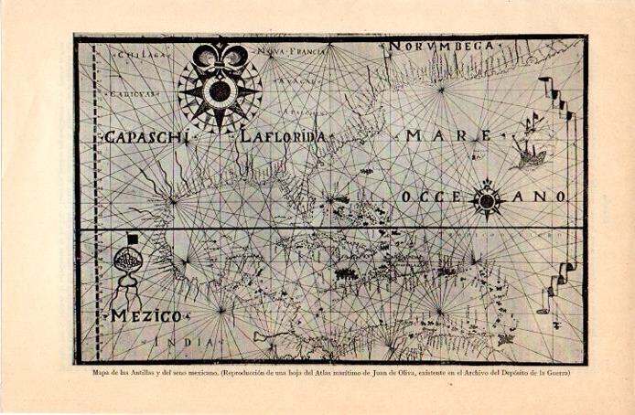 LAMINA V07357: Mapa de las Antillas y del seno mexicano