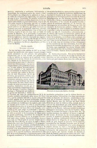 LAMINA V07345: Ministerio de Instruccion Publica en Madrid