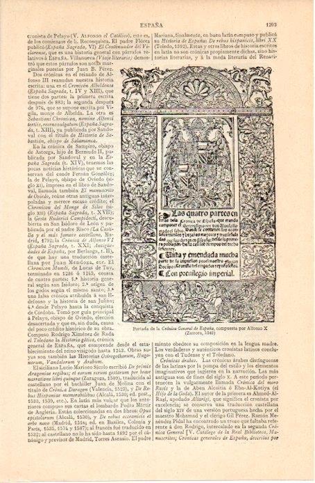 LAMINA V07368: Cronica General de España por Alfonso X 