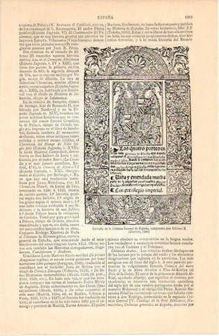LAMINA V07368: Cronica General de España por Alfonso X 
