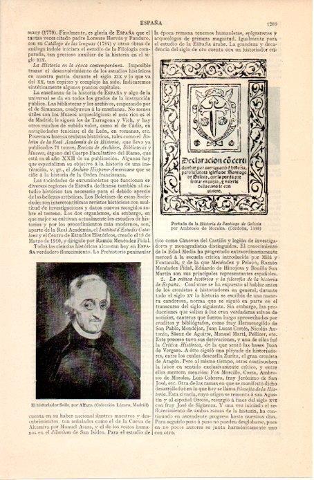 LAMINA V07371: El historiador Solis por Alfaro
