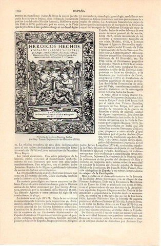 LAMINA V07370: Heroicos hechos por fray Tomas Espinosa 