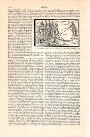LAMINA V07380: Platica Manual de Artilleria por Luis Collado