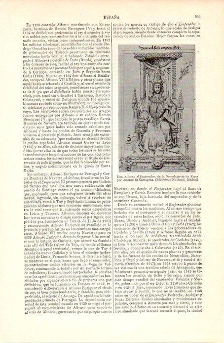 LAMINA V07309: Don Alfonso el Emperador por A. de Cartagena