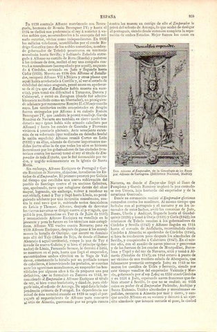 LAMINA V07309: Don Alfonso el Emperador por A. de Cartagena