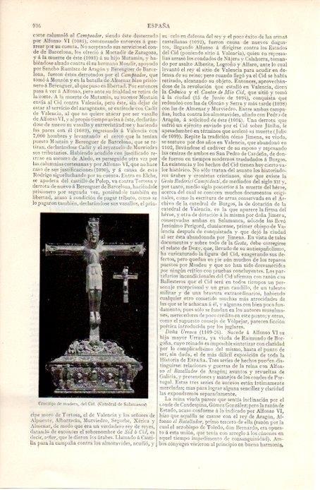 LAMINA V07308: Crucifijo de madera del Cid