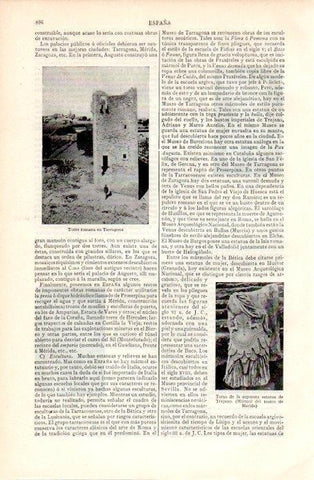 LAMINA V07300: Torre romana en Tarragona