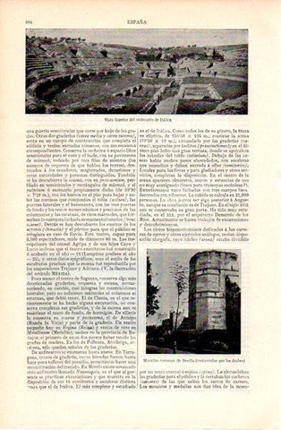 LAMINA V07299: Anfiteatro de Italica en Sevilla