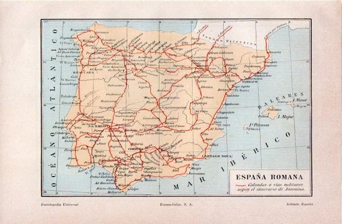 LAMINA V07297: Mapa de la España romana