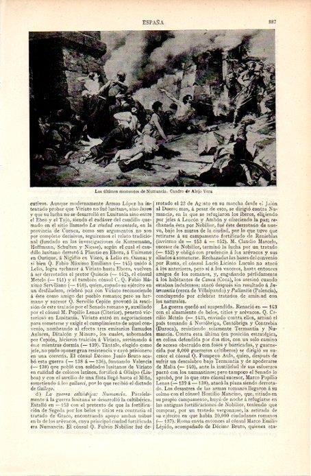 LAMINA V07296: Los ultimos momentos de Numancia por Alejo Vera
