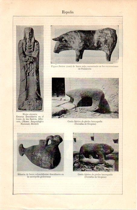 LAMINA V07294: Esculturas ibericas