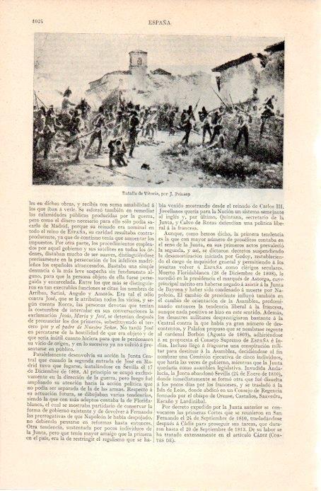 LAMINA V07336: Batalla de Vitoria por J. Prinsep