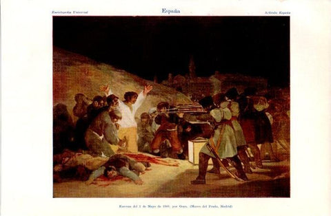LAMINA V07334: El 3 de Mayo de 1808 por Goya