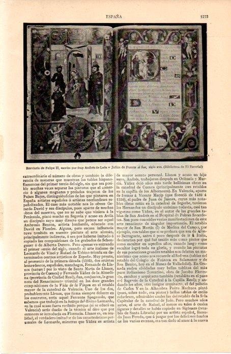 LAMINA V07395: Breviario de Felipe II por Fray Andres de Leon