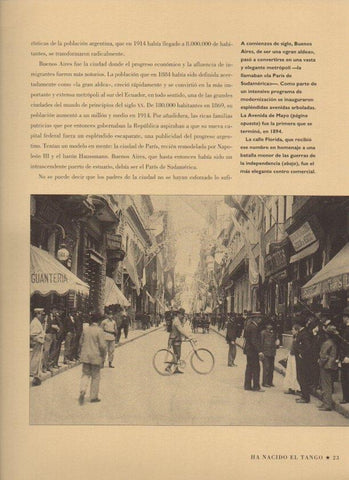LAMINA V07465: Calle Florida en Buenos Aires principios siglo XX