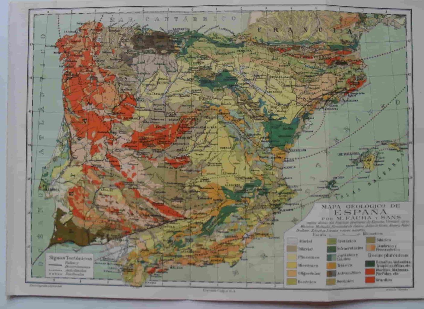LAMINA V07452: Mapa geologico de España