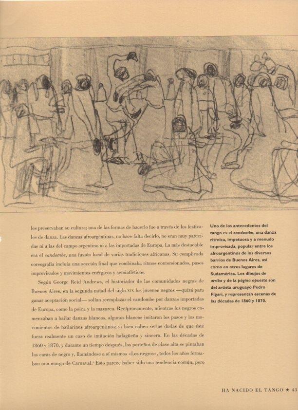 LAMINA V07471: Escena de candombe por Pedro Figari