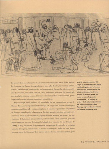 LAMINA V07471: Escena de candombe por Pedro Figari