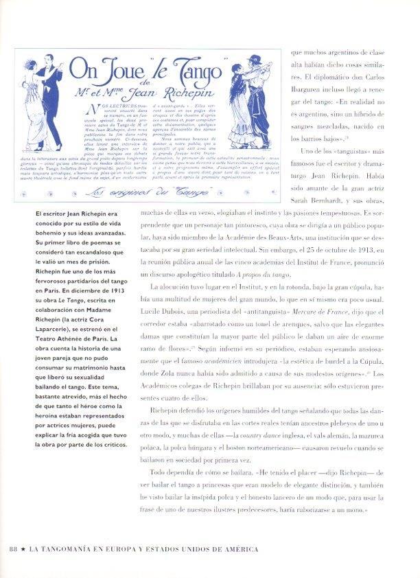 LAMINA V07493: Ilustracion Le Tango 1913 obra del Teatro Athenne en Paris