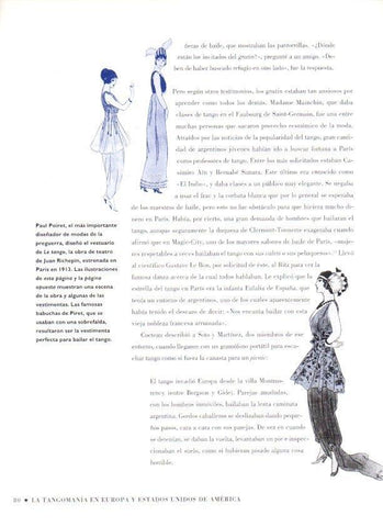 LAMINA V07489: Ilustraciones de Le tango por Paul Poiret 1913