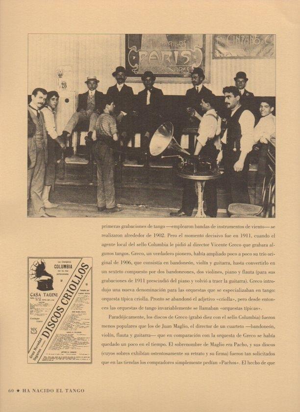 LAMINA V07479: Hombres escuchando tangos mientras les limpian los zapatos