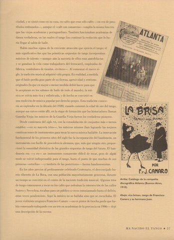 LAMINA V07478: Catalogo discografica Atlanta Buenos Aires 1910 