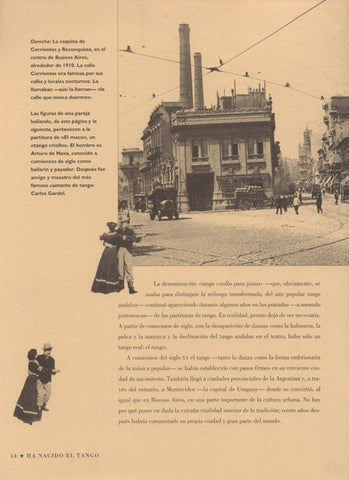 LAMINA V07476: Vista calles Corrientes y Reconquista en Buenos Aires 1910