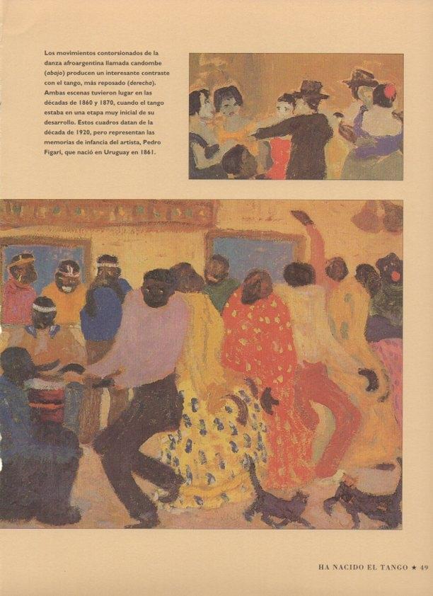 LAMINA V07474: Candombe por Luis Figari en 1920