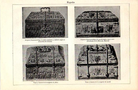 LAMINA V07407: Arquetas hispano arabes