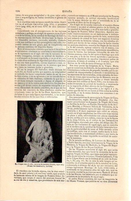 LAMINA V07402: La Virgen con el niño estatua siglo XIII
