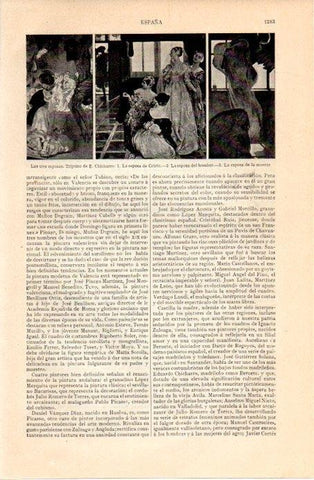 LAMINA V07400: Las tres esposas por E. Chicharro
