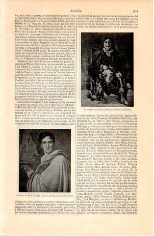 LAMINA V07397: Retrato de Jose Alvarez por Ribera