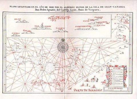 LAMINA V07441: Plano levantado en el año 1686 por el Alferez Mayor de la Isla de Gran Canaria