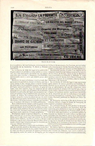 LAMINA V07436: Diarios de provincias