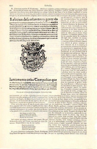 LAMINA V07433: Relacion de la infanteria 1582
