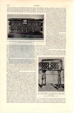 LAMINA V07427: Cofre de palosanto siglo XVI