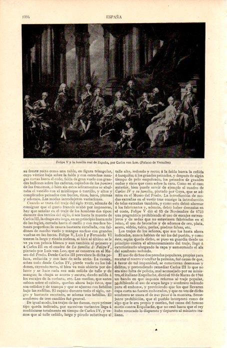 LAMINA V07425: Felipe V y la familia real de España por Carlos van Loo
